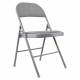 Стул складной  "Golf Plus CF-003 КОМФОР"Т, серый каркас, серая ткань, 532890. Фото товара с разных ракурсов.